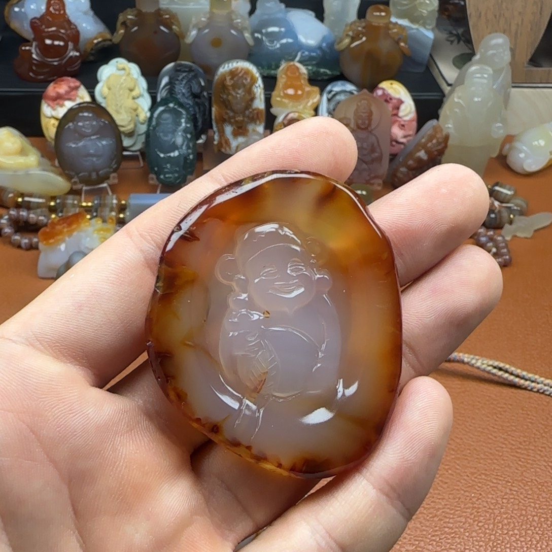 玛瑙/玉髓未镶嵌颈饰