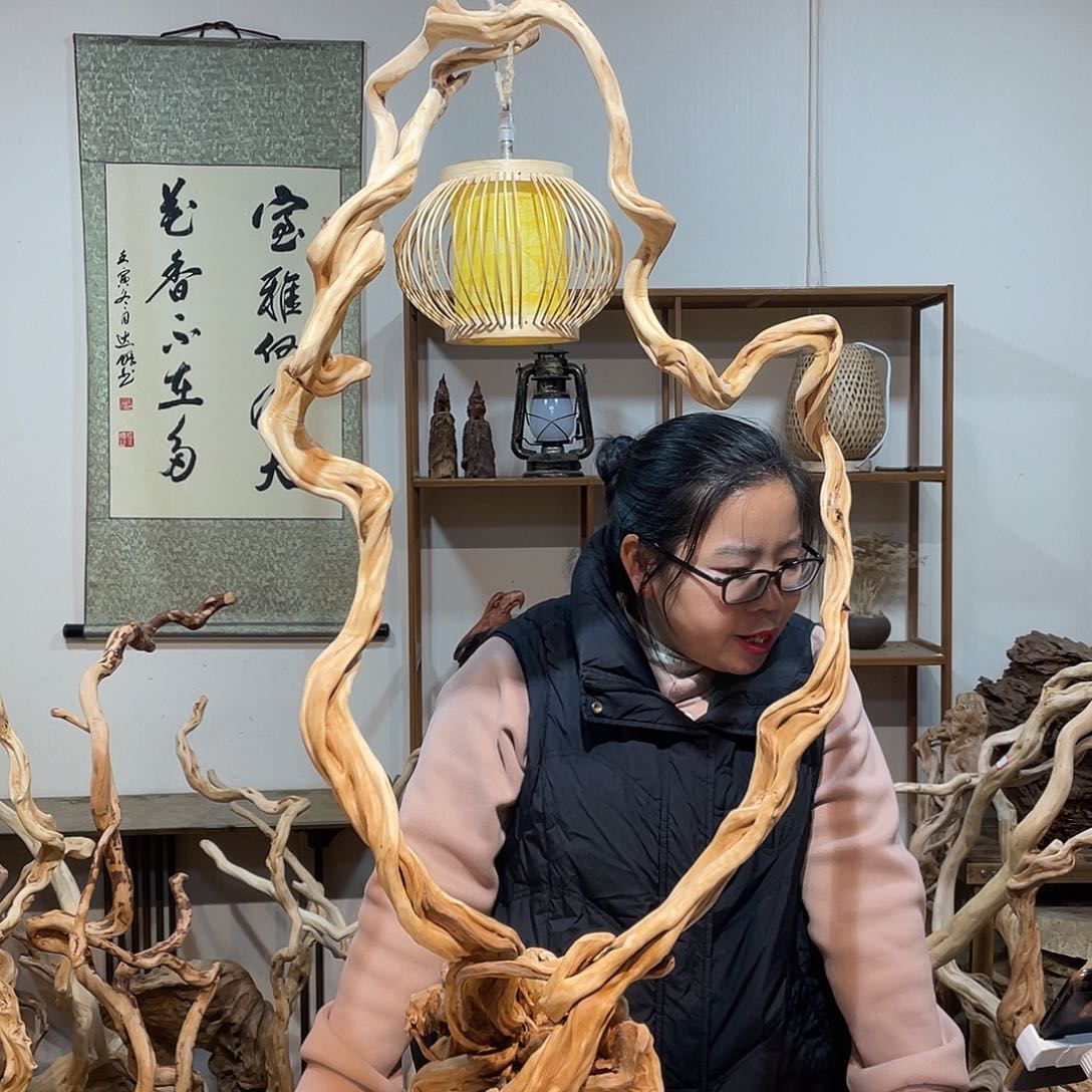 柏木杜鹃根根艺摆件