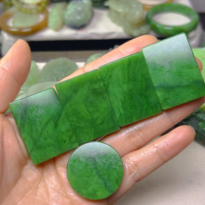 未镶嵌和田玉珠宝半成品?***?