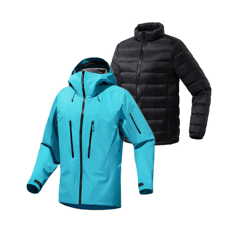 13配色！90羽绒三合一！全溢胶！男女户外登山滑雪防暴雨硬壳冲锋衣