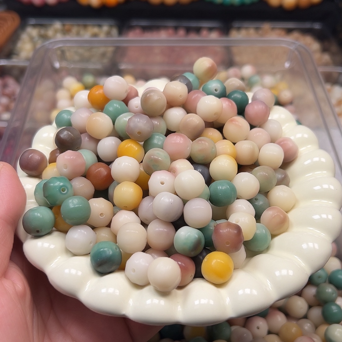 菩提根/象牙果手串22颗鲨鱼雕刻