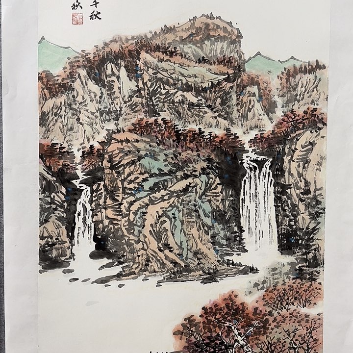 国画花鸟的翅膀是一个巨大的