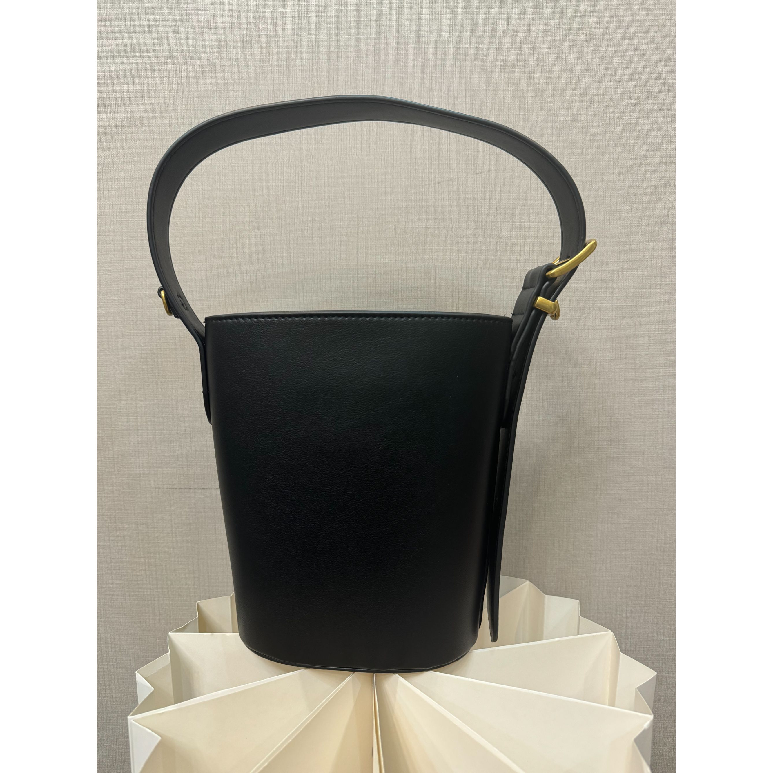 TOLEX2025新款手工时尚百搭女包长桶黑色