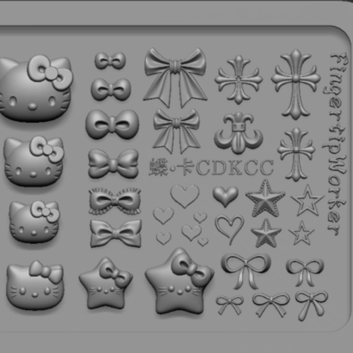 FingertipWorker｜韵姐专属美甲模具 甜酷KT/水果模具