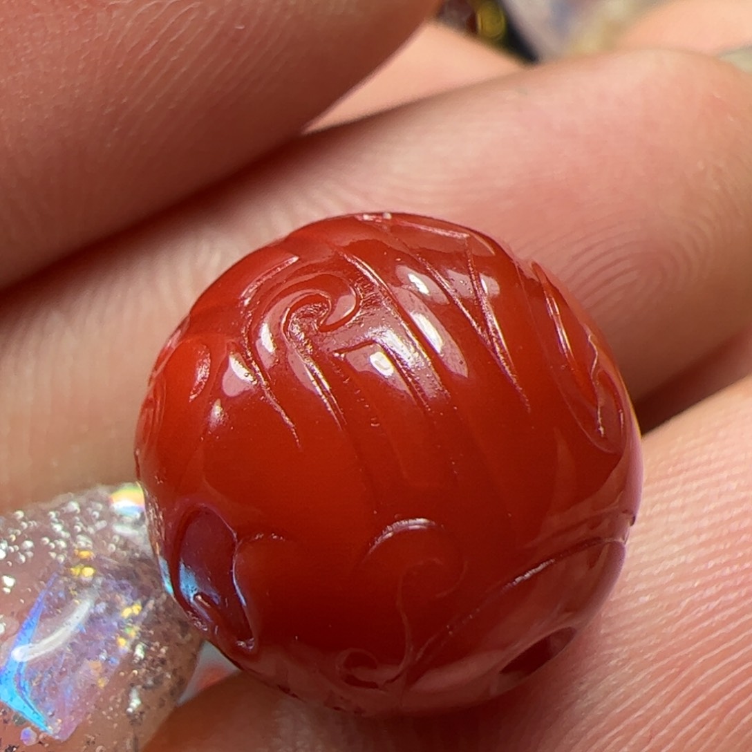 南红玛瑙珠子未镶嵌