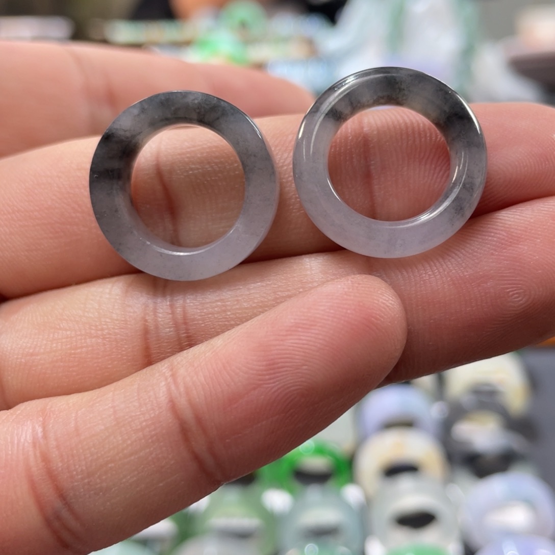 定制翡翠未镶嵌圈口3-6