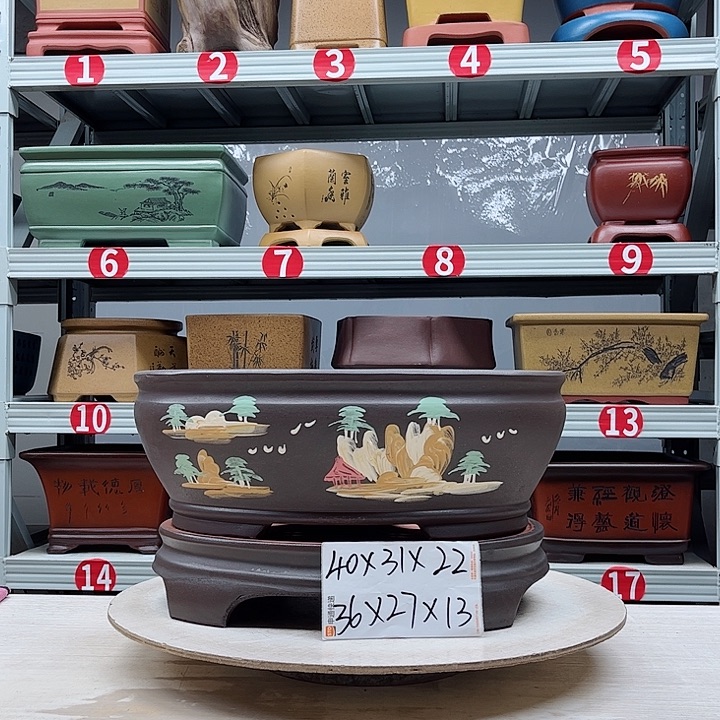 紫砂花盆紫砂花盆