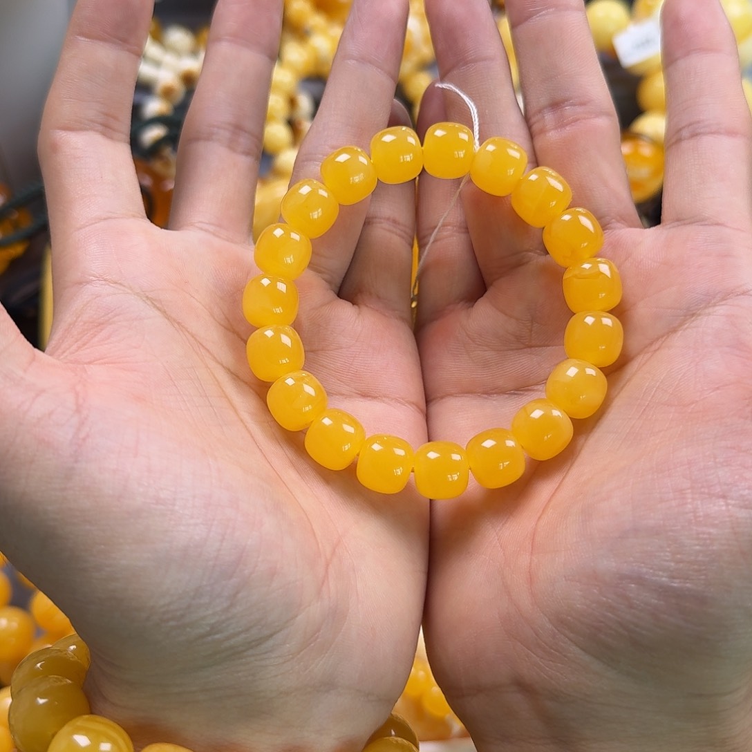 琥珀珠宝奇石未镶嵌同料老型12mm