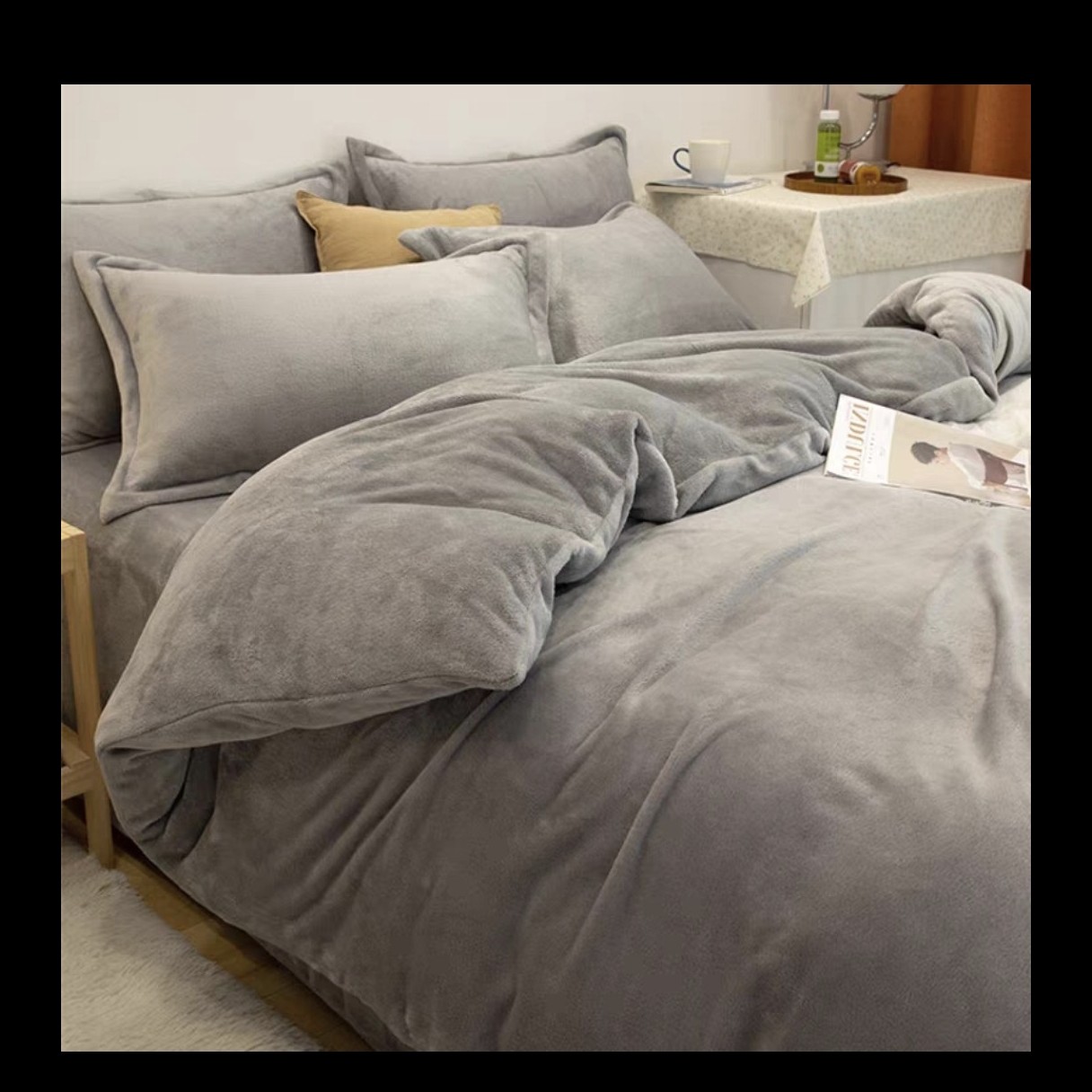 恒心家加厚牛奶绒四件套