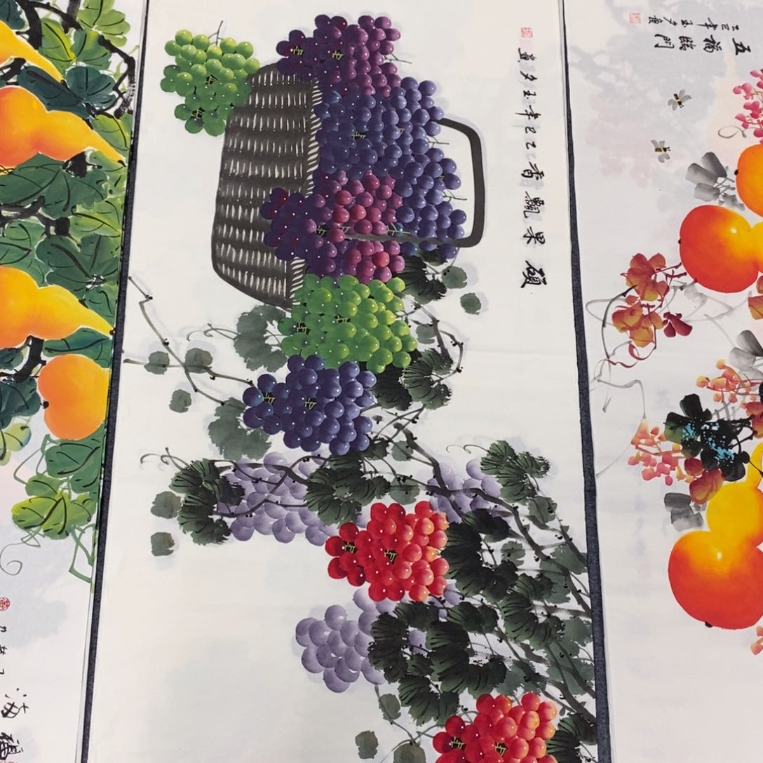 国画尺寸140✖️70四尺精品纯手绘画画画