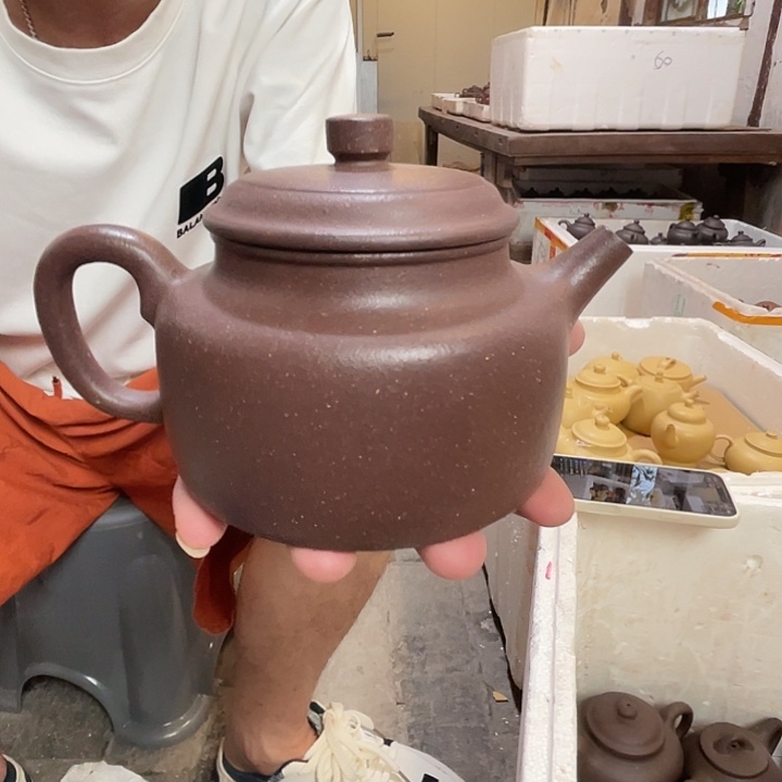 茶壶紫砂czp粗砂天青德钟