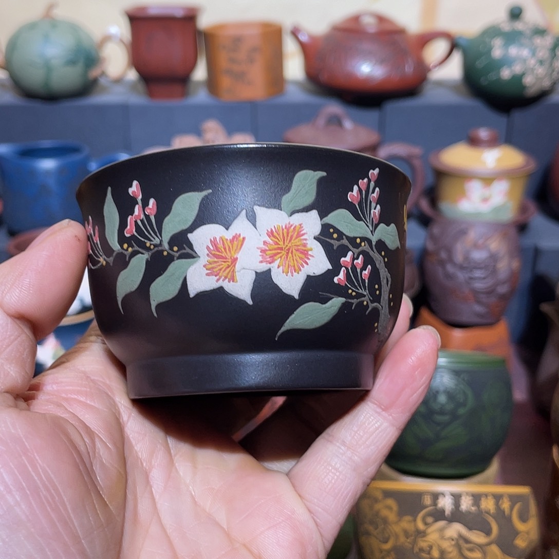 原矿紫砂手工主人杯