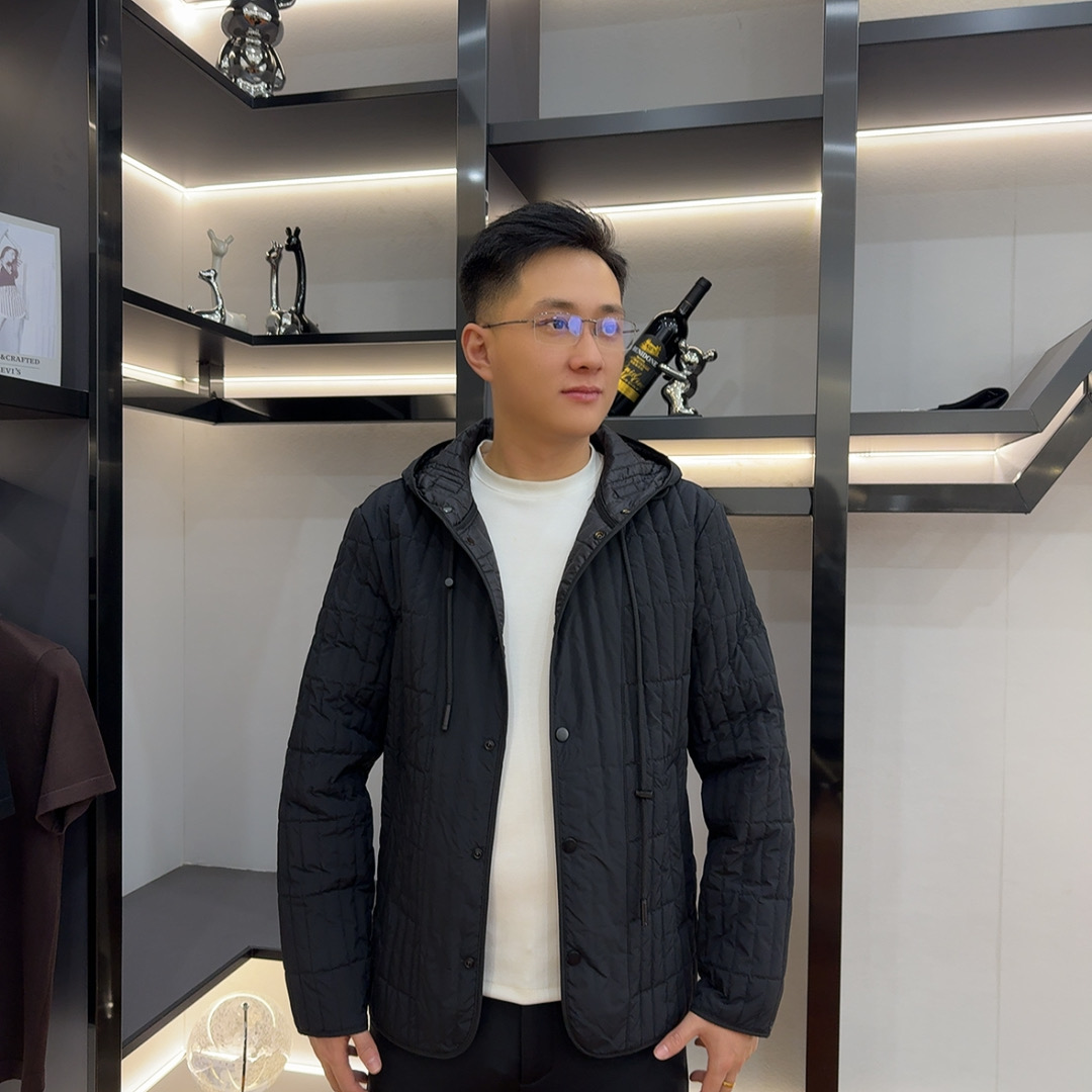 秋冬爆款男士高品质时尚保暖休闲商务百搭连帽加棉棉服外套25360