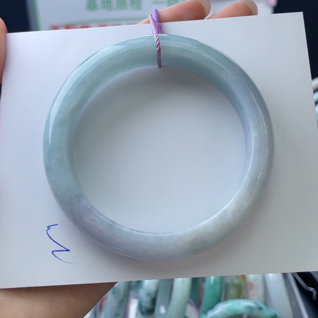 旭***姐翡翠未镶嵌手镯58