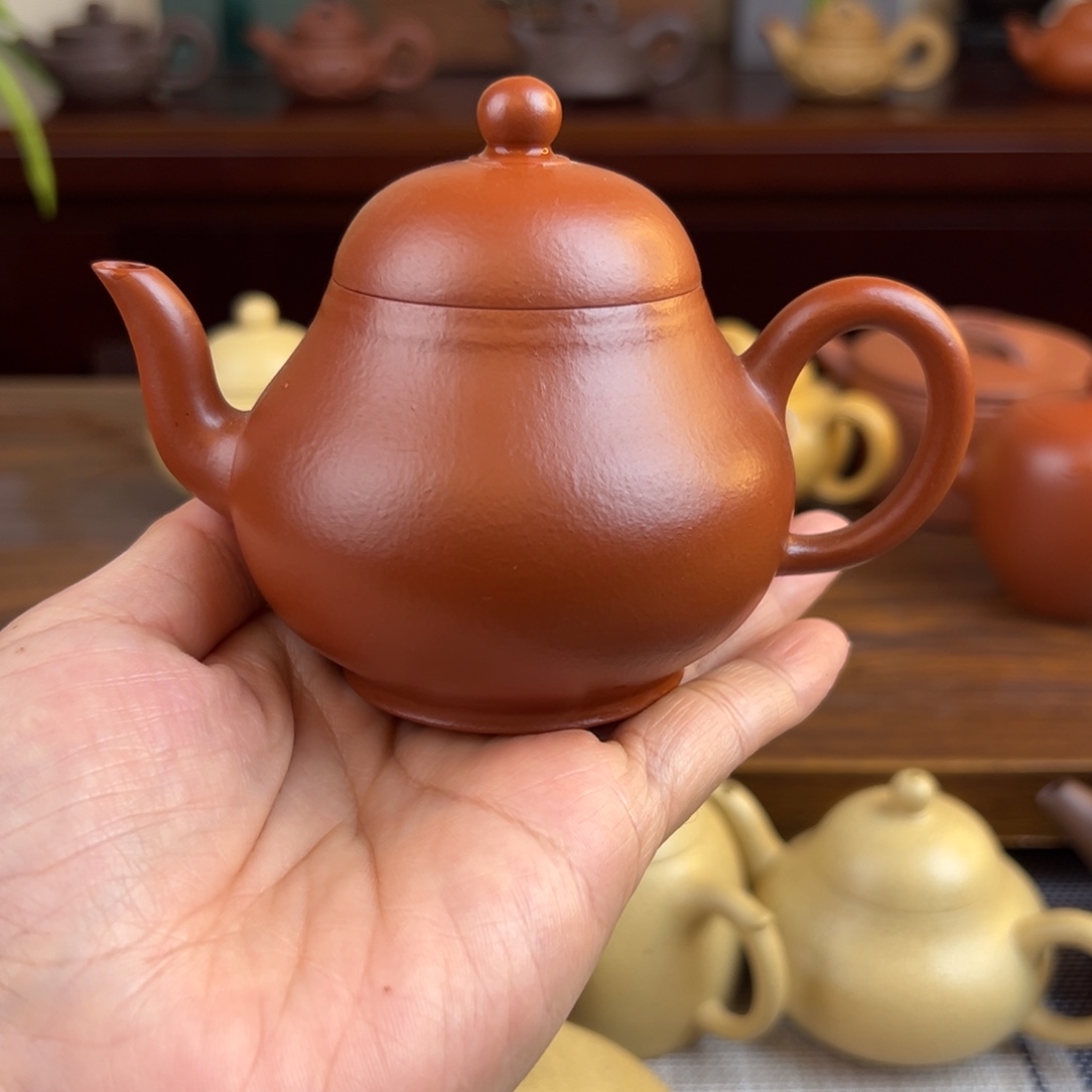 紫砂茶壶朱泥高梨全手150cc