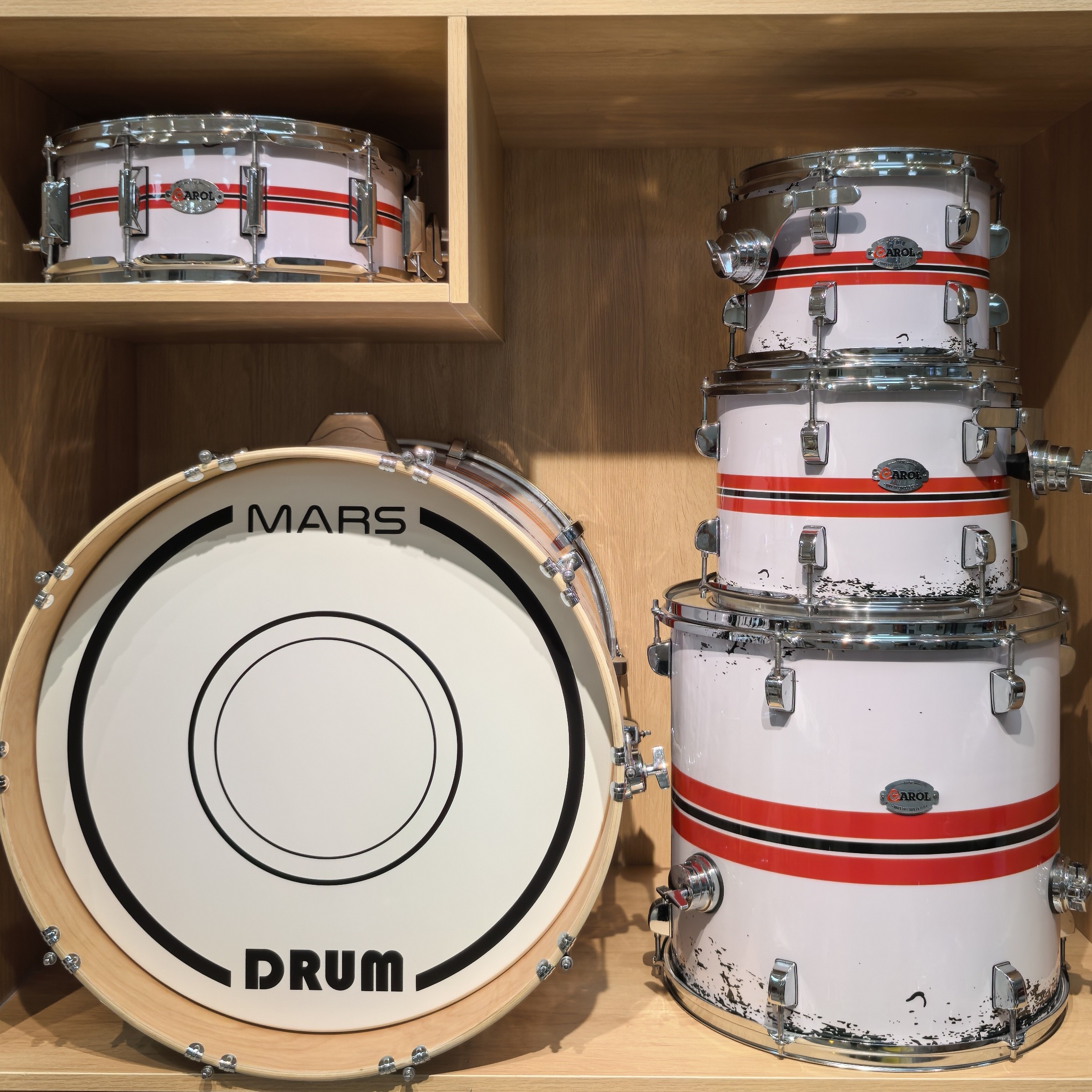 美国赛璐璐品牌架子鼓 桦木PVC 五鼓四镲 全套配齐 包邮到家！