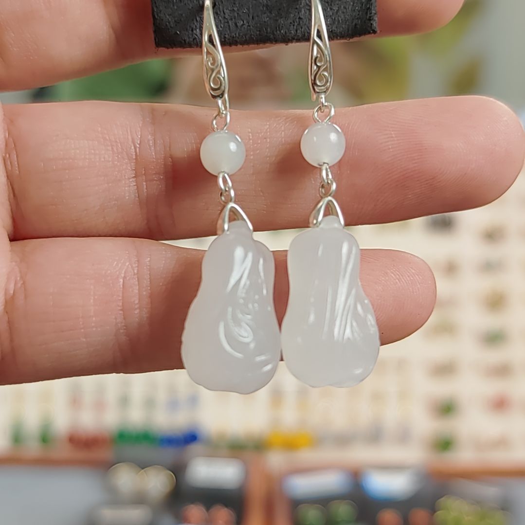 和田玉银S925镶嵌珠宝奇石