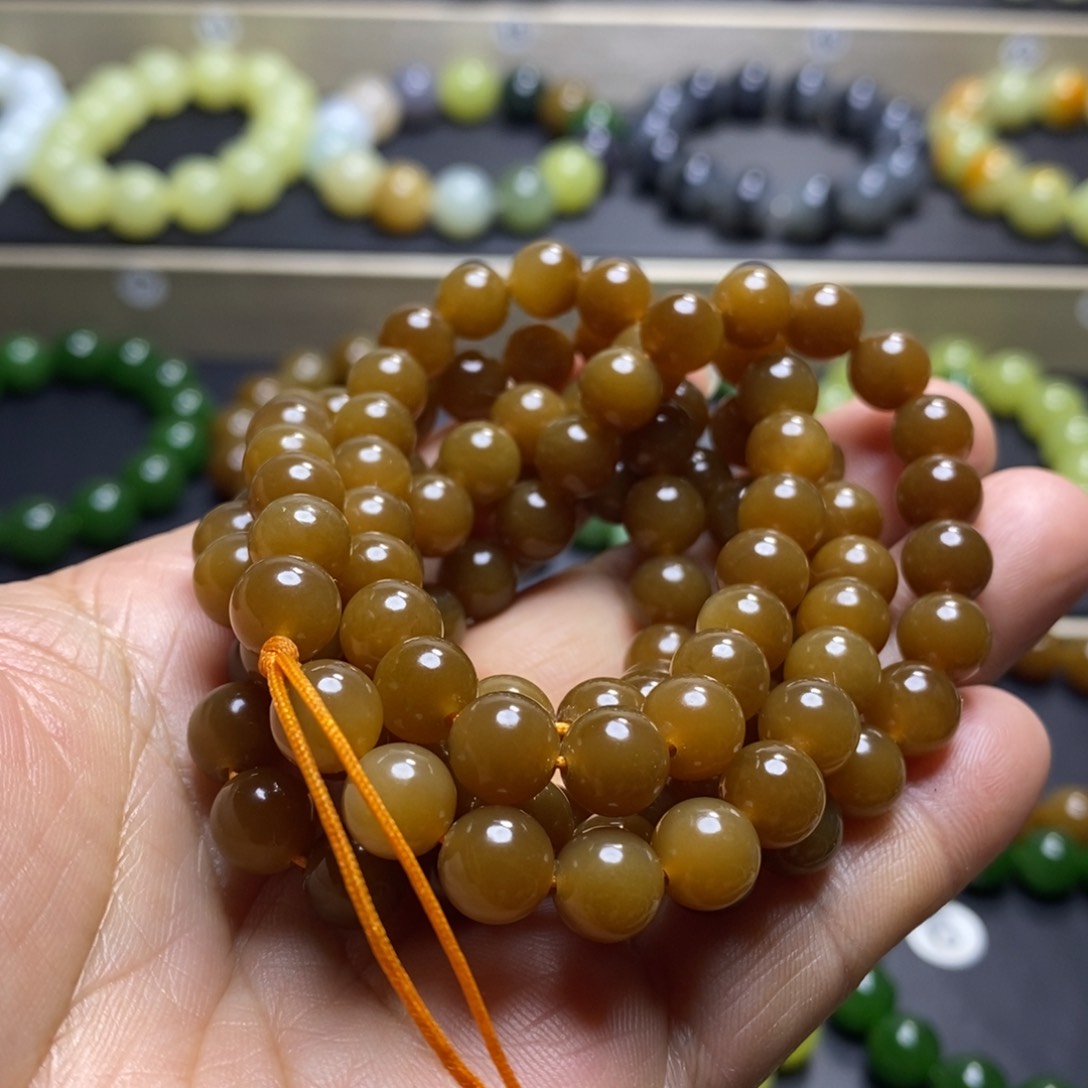 和田玉手串未镶嵌