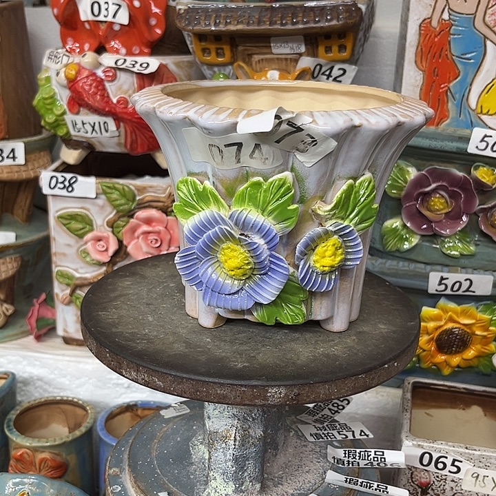 粗陶材质多肉花盆