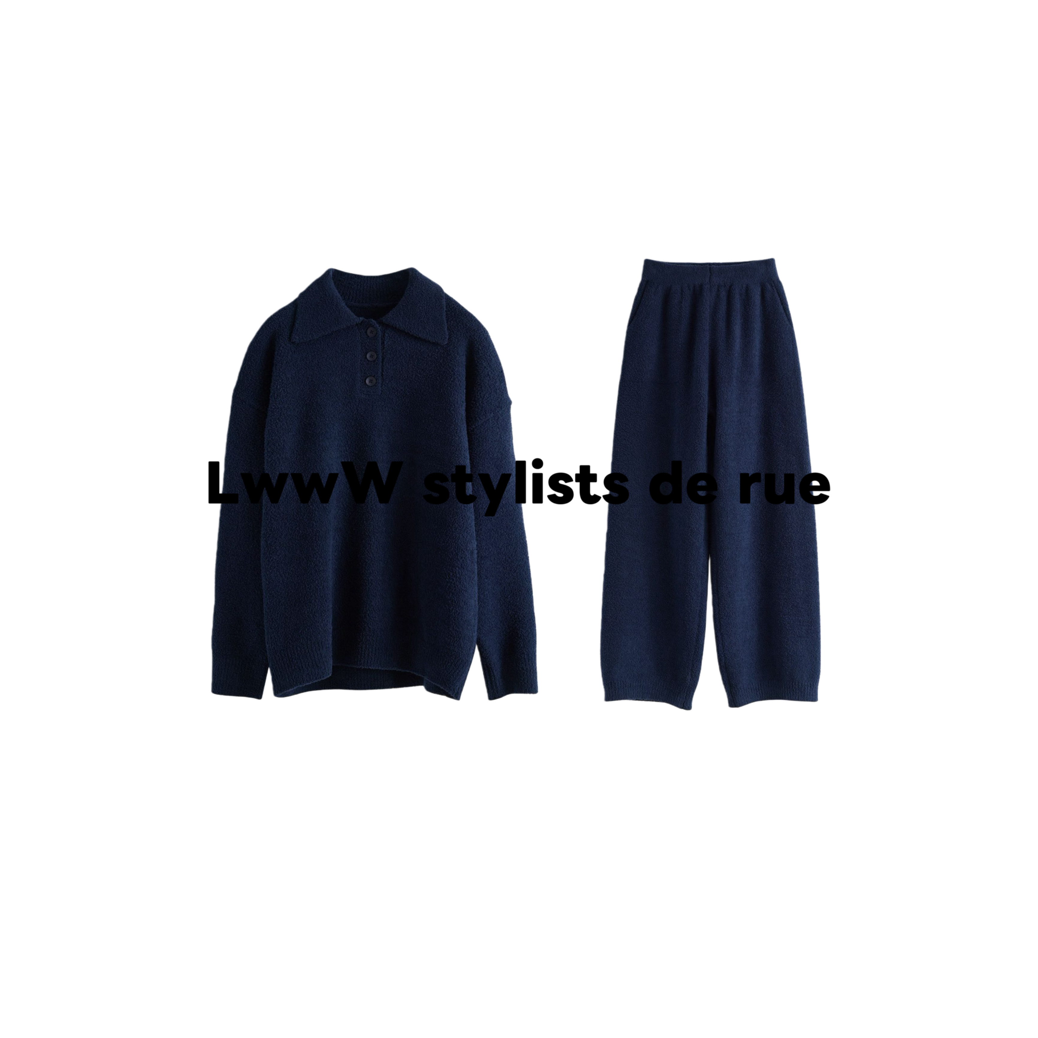 【半边绒】超暖老钱套装松弛神器