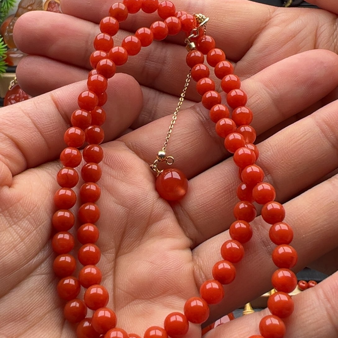 南红玛瑙圆珠5.6未镶嵌