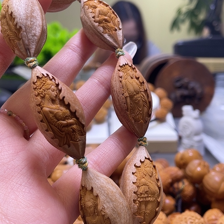 摩***克吊坠橄榄核橄榄核雕