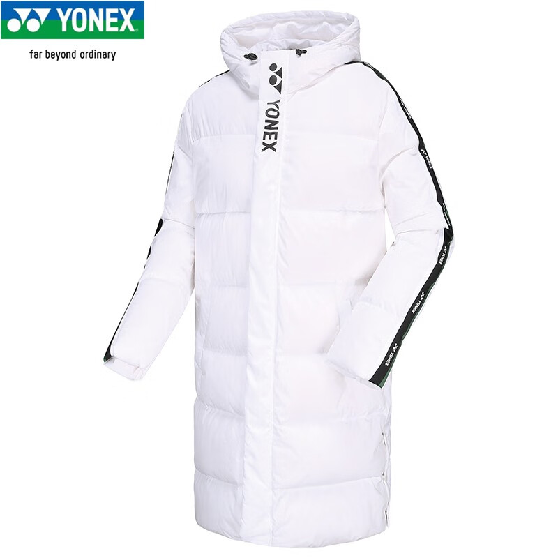 YONEX/尤尼克斯羽毛球服中长款保暖冬季羽绒服