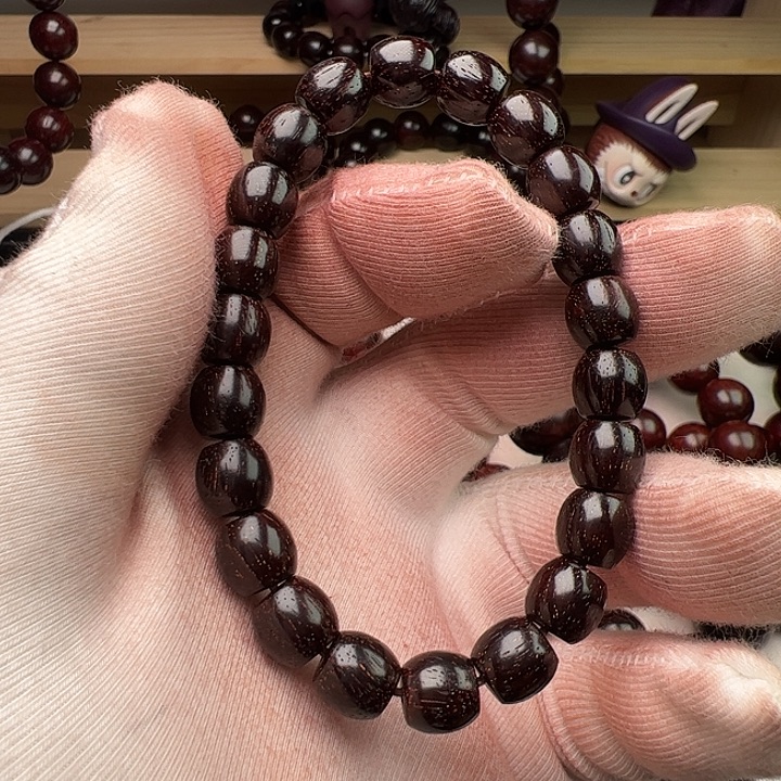 小****手串/手链小叶紫檀8X9直切金星高油密精工