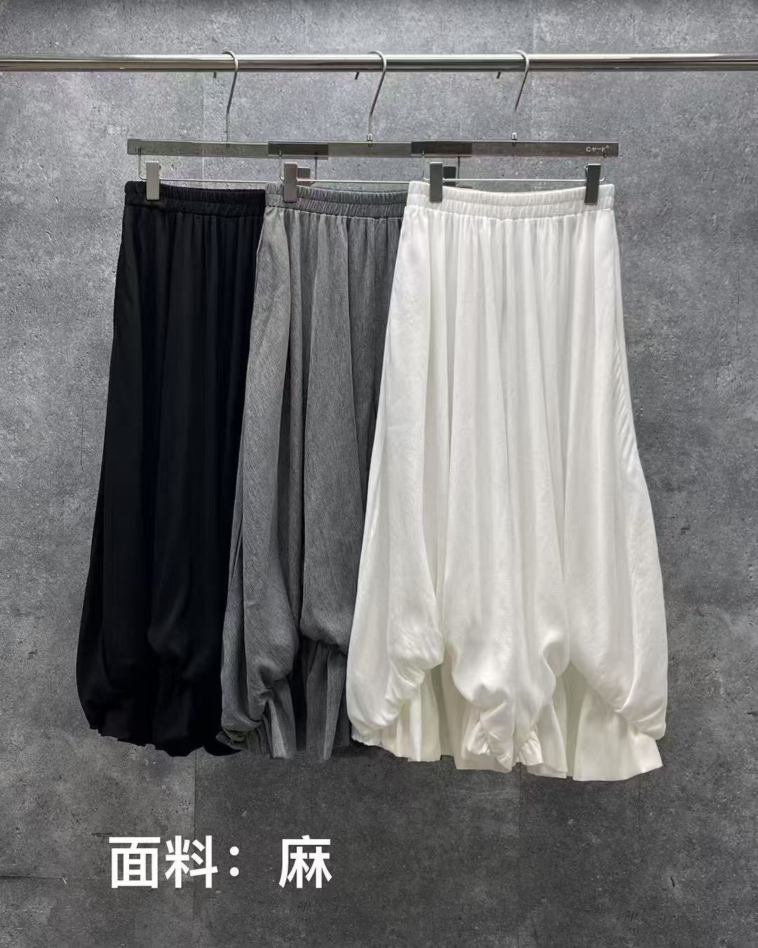 Hei Yu Bai 英国联名裙裤女夏季新款宽松休闲慵懒灯笼阔腿长裤