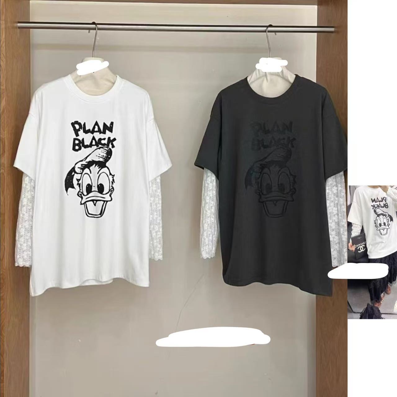 33推荐 GOOD#877 日系十三行磨毛绒假两件打底衫 FL 01-08