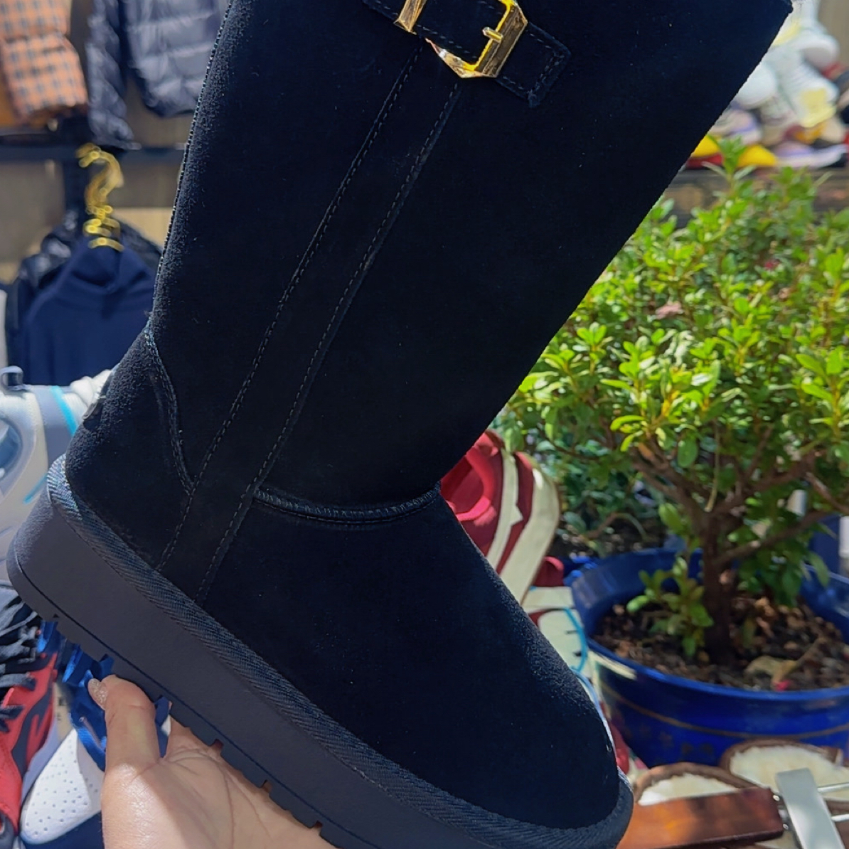 中筒冬季时尚雪地靴平跟平底中帮保暖加厚短筒秋冬