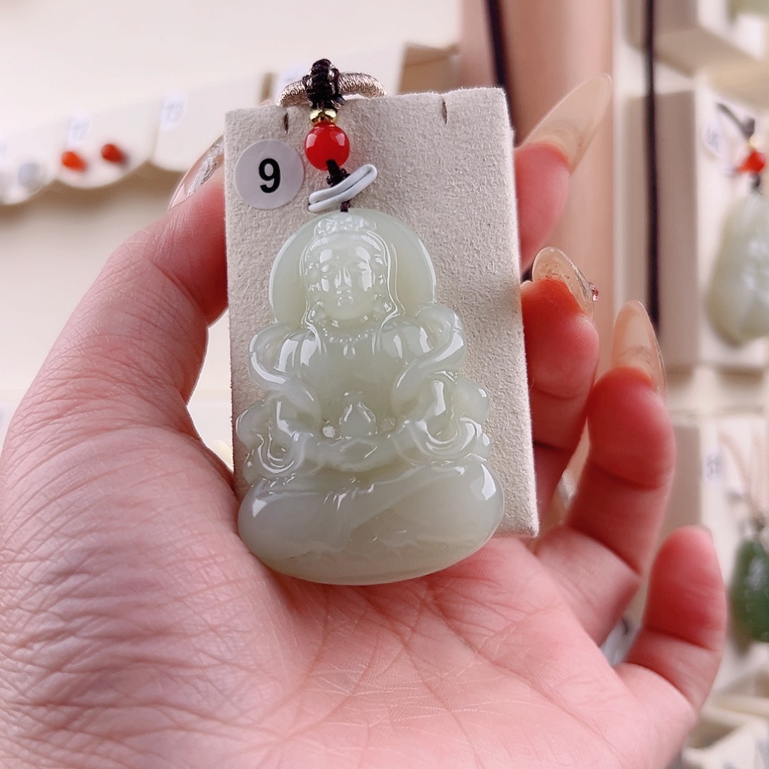 和田玉吊坠(不含链)未镶嵌用****9