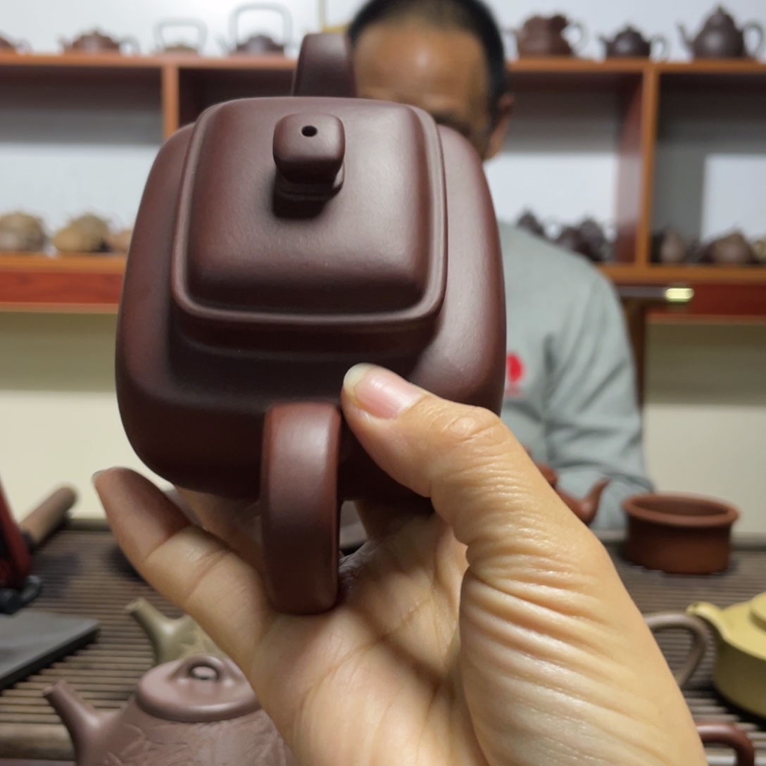 阿***n茶壶紫砂紫泥方壶200CC