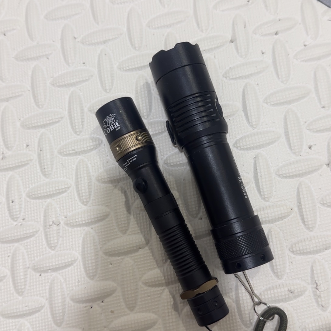 旧手电筒壳处理一大一小