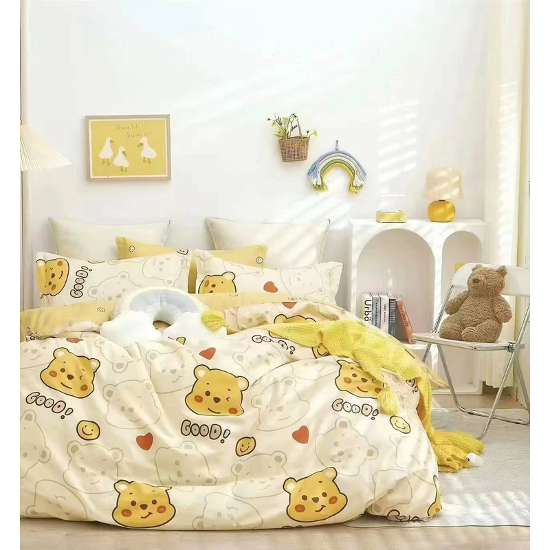 活性环保全棉印花四床单被套床上用品四件套100棉