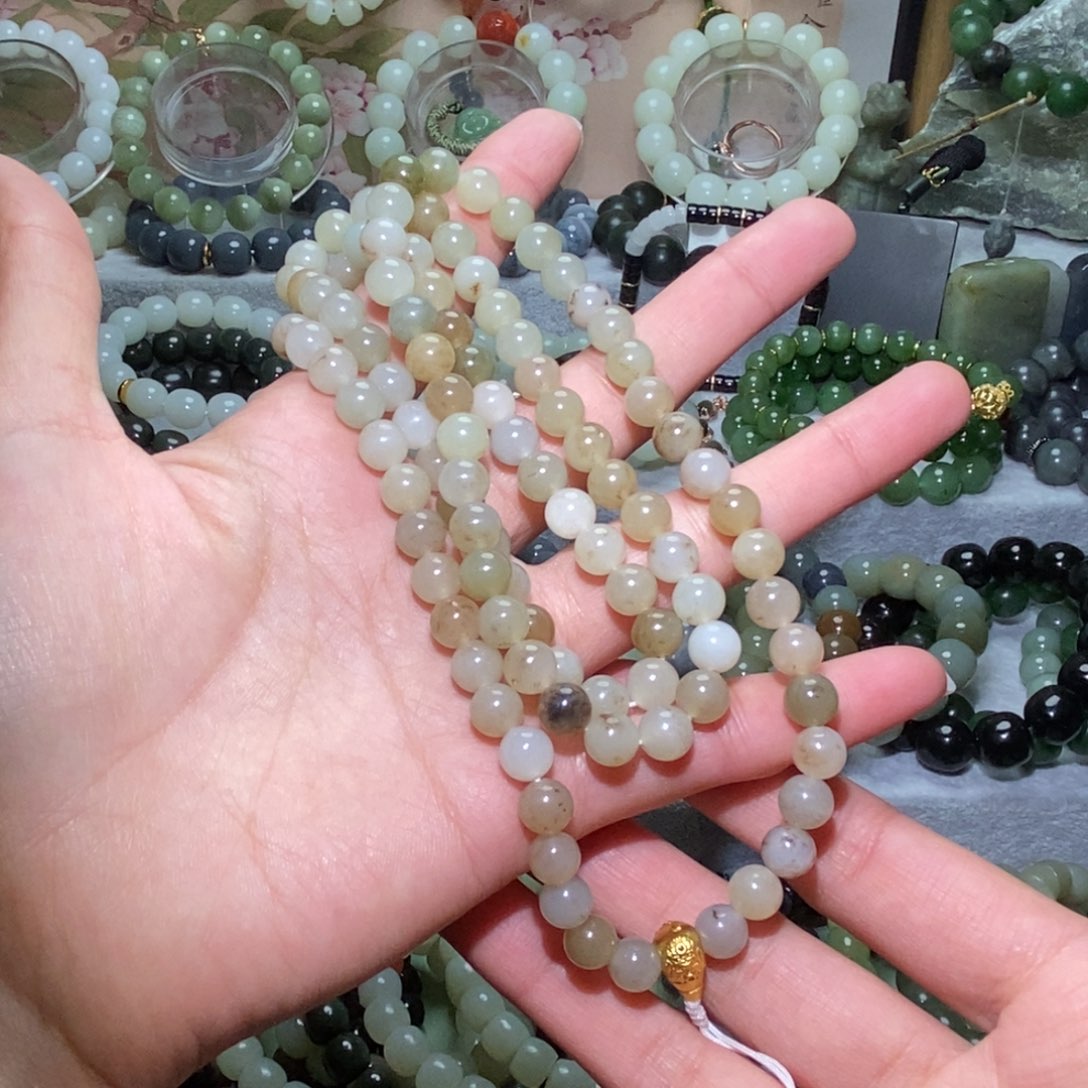 和田玉未镶嵌手链