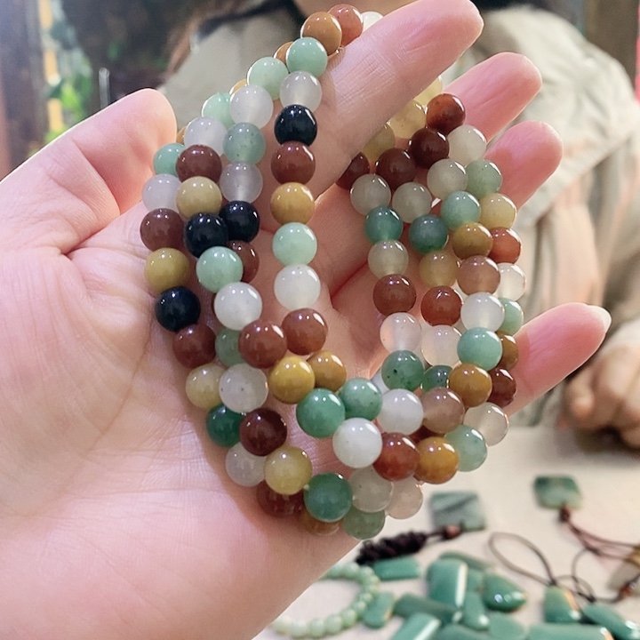 密玉（石英质玉）手链未镶嵌