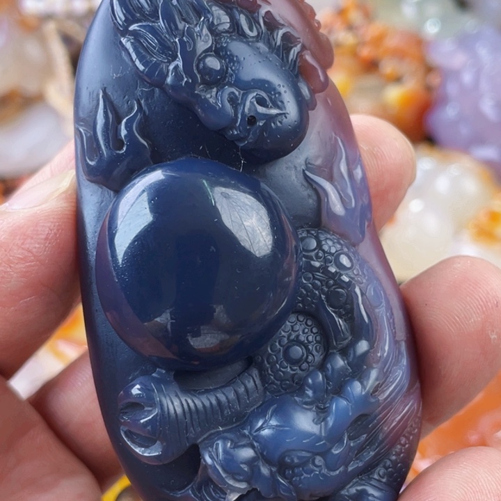 未镶嵌天然玛瑙/玉髓火*人