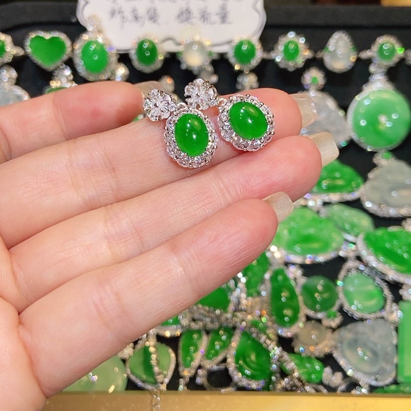 【闪购商品】翡翠未镶嵌耳饰天然翡翠