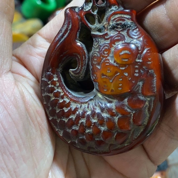 滴血莲花菩提吊坠