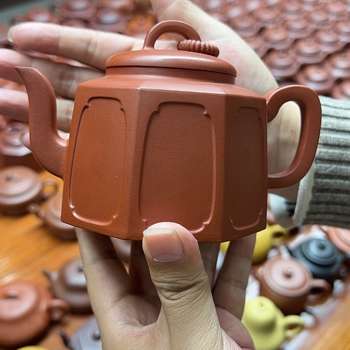 黄***斌紫砂茶壶紫泥方器