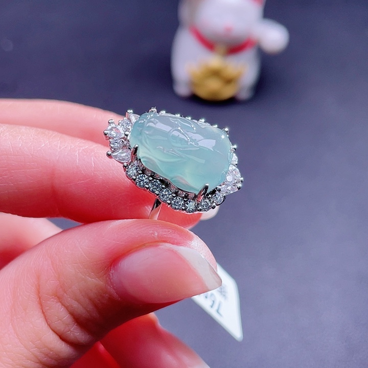 翡翠吊坠(不含链)银S925镶嵌