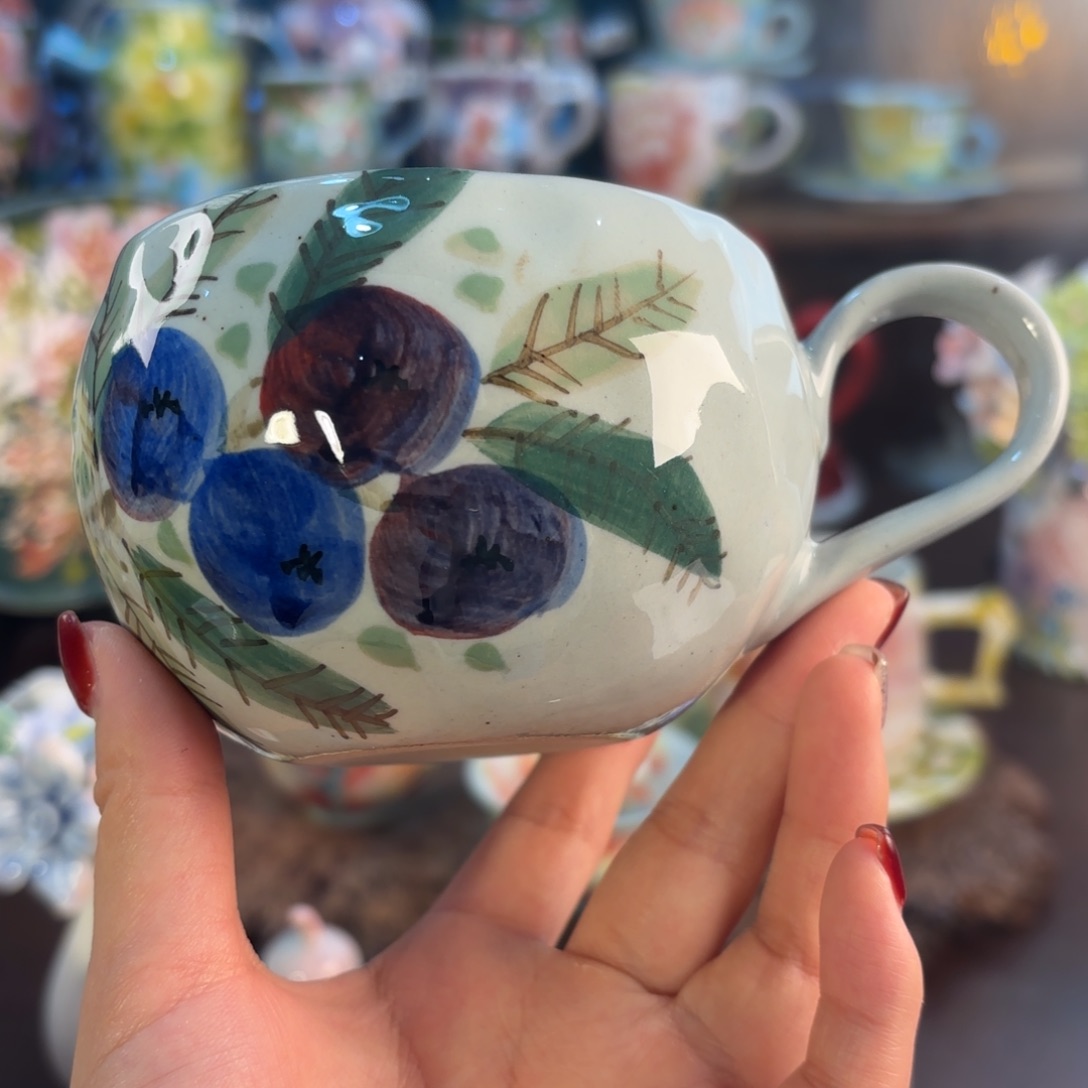 景德镇手绘高温釉下彩陶瓷茶具