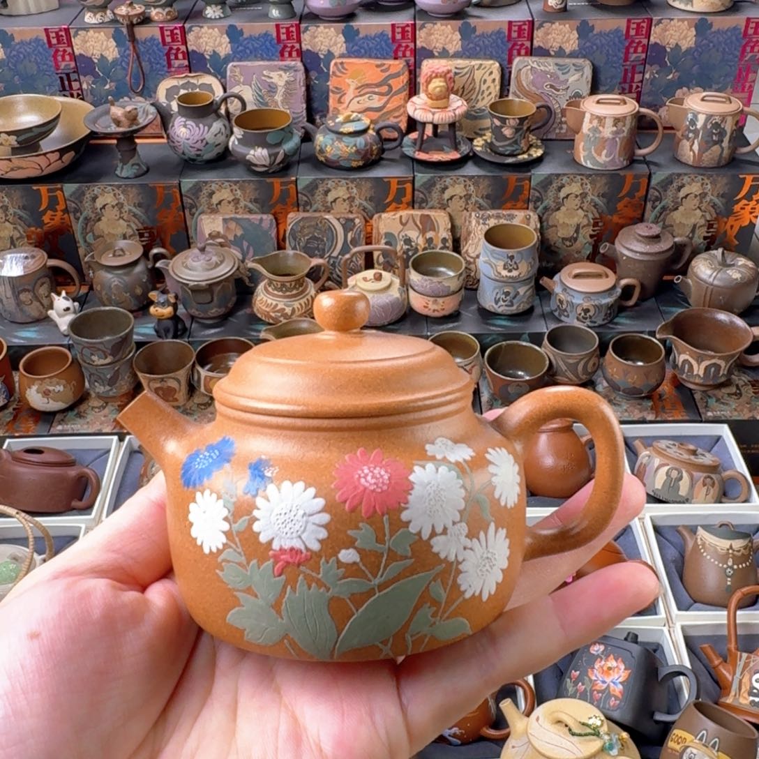 茶壶紫砂150ml原矿精工半手