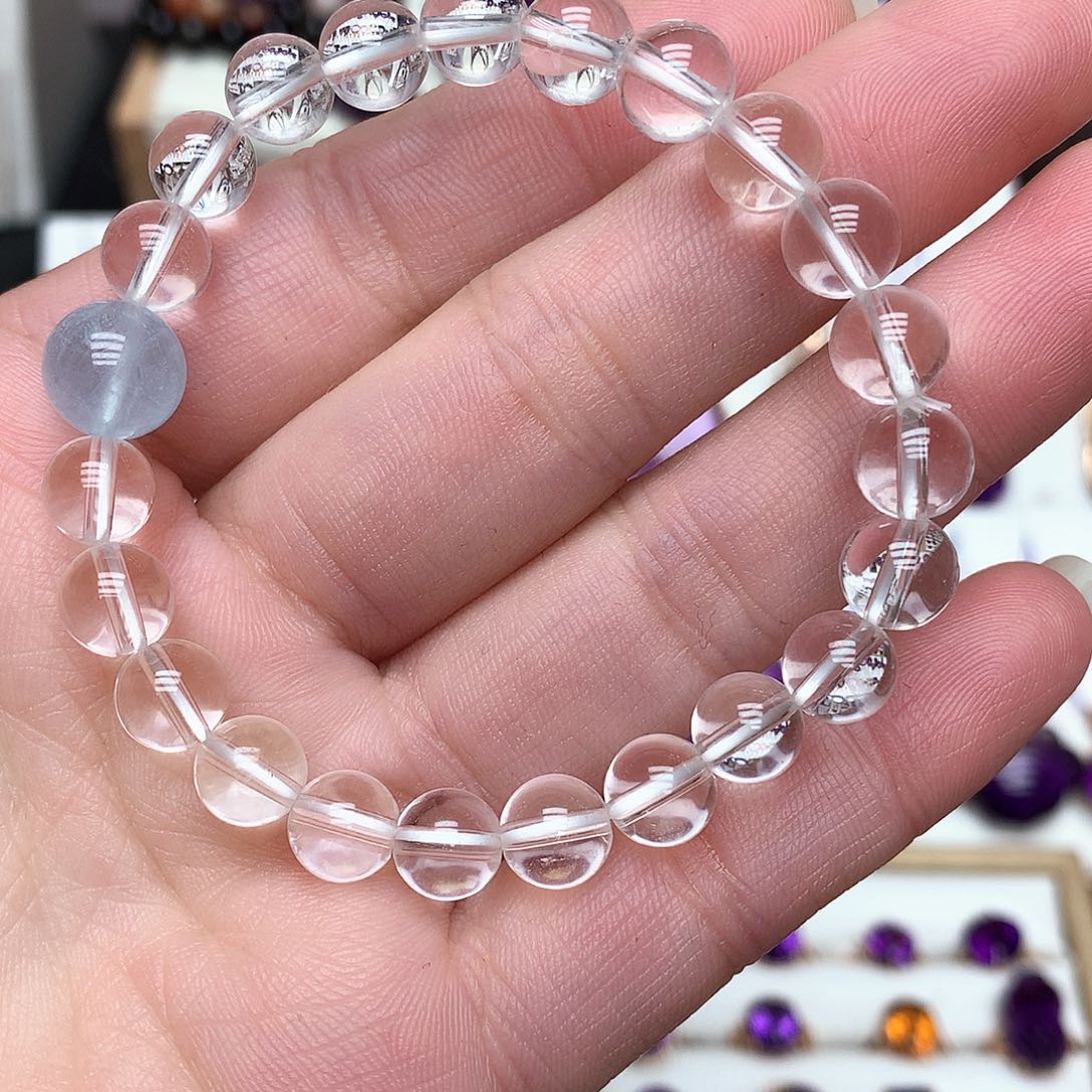 高品质手串8mm未镶嵌水晶