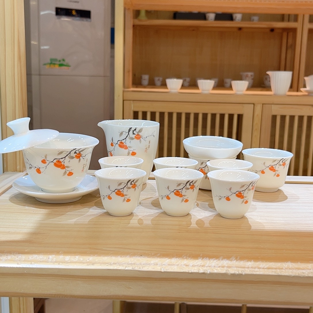 【御瓷斋】羊脂玉瓷茶具套装