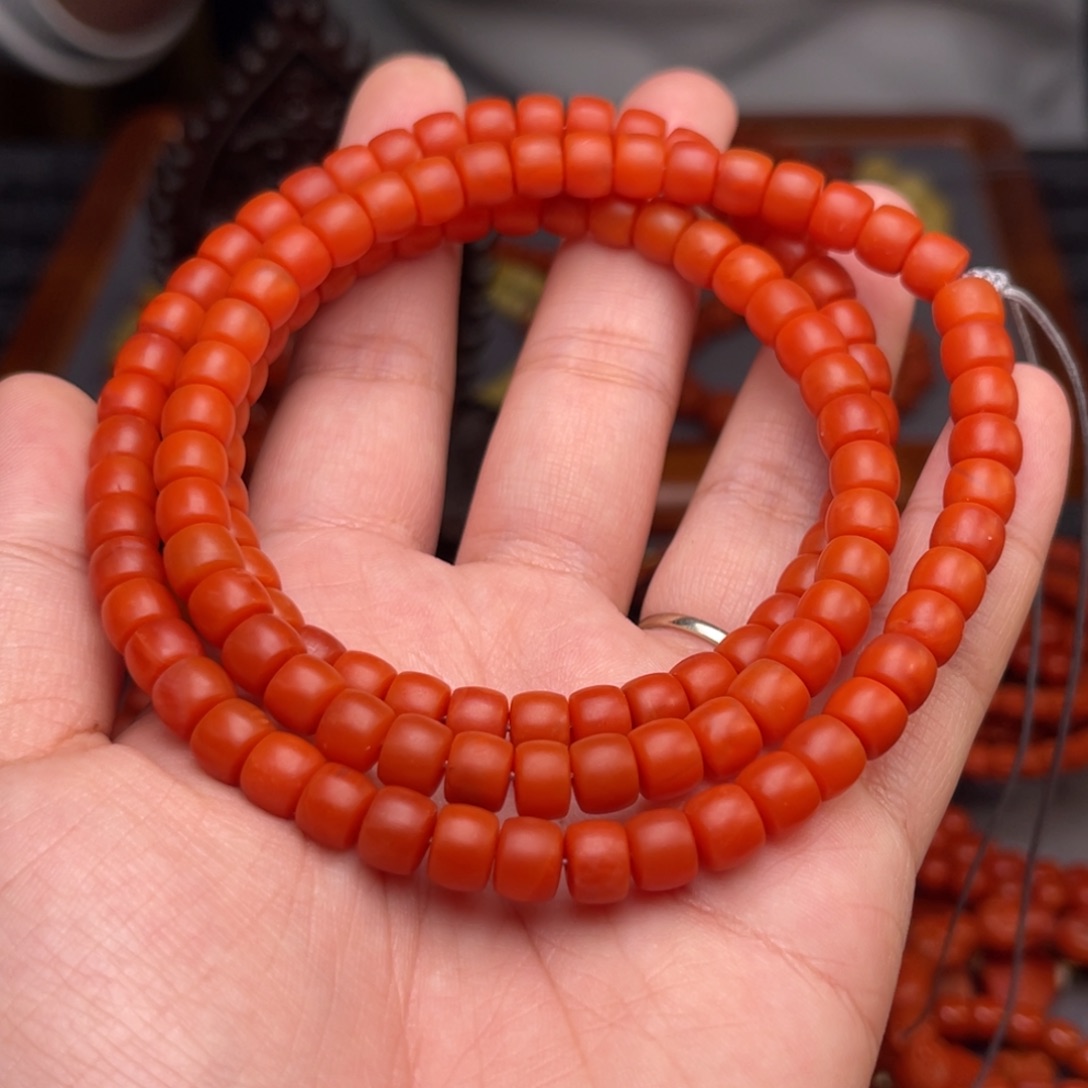 南红玛瑙卡7尺寸未镶嵌