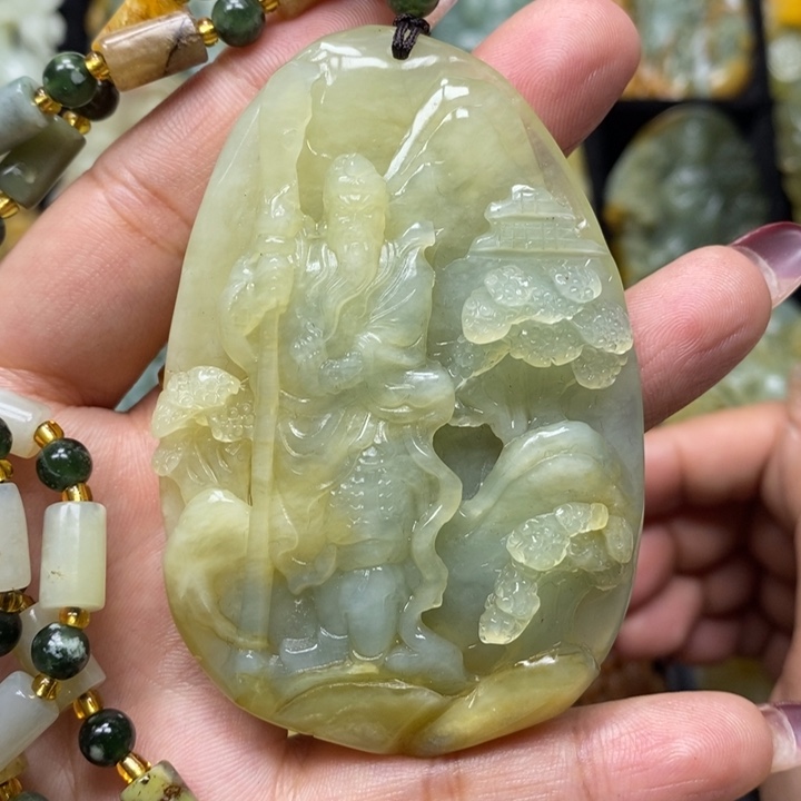 蛇纹石玉吊坠未镶嵌