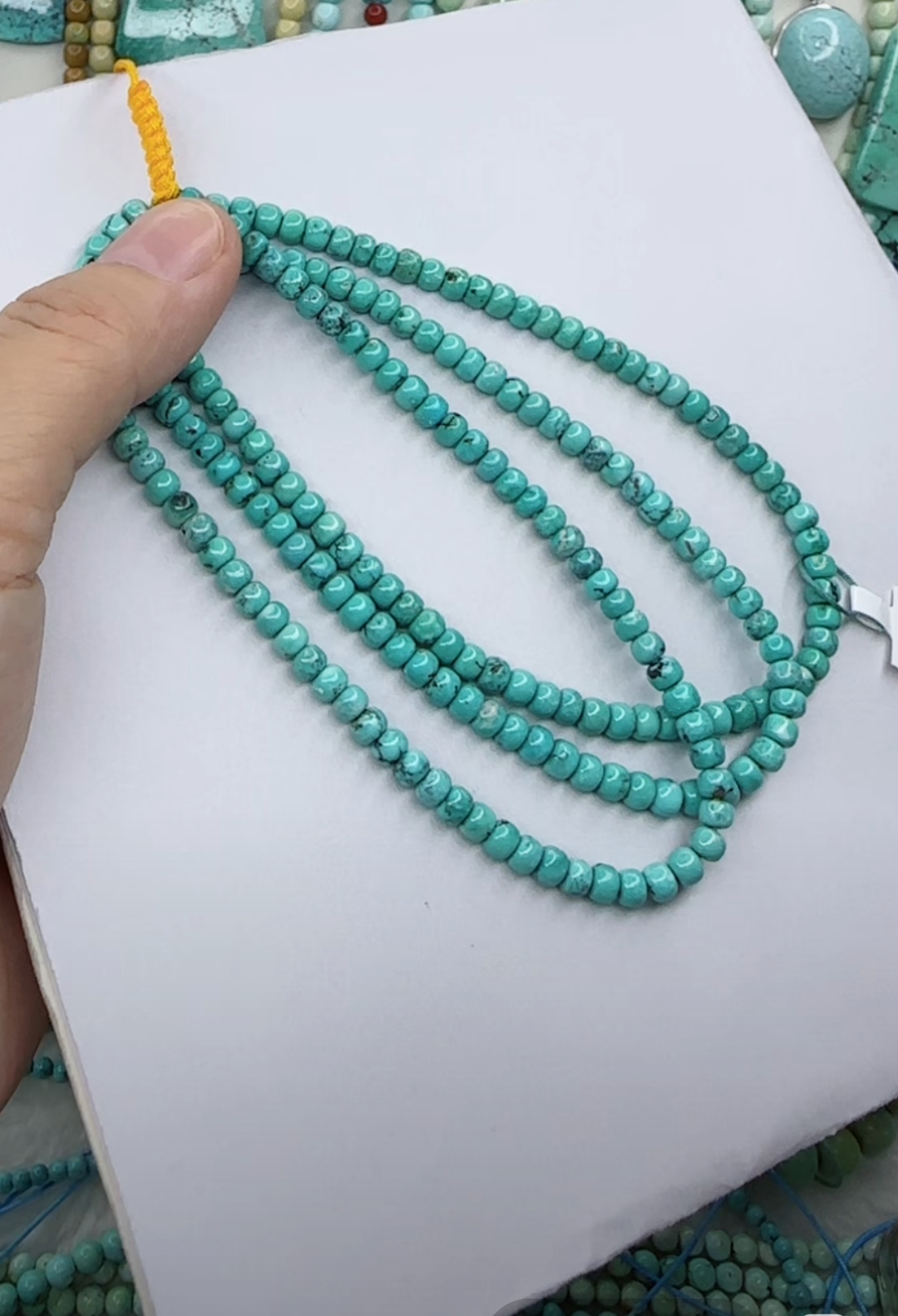 天然原矿绿松石卡