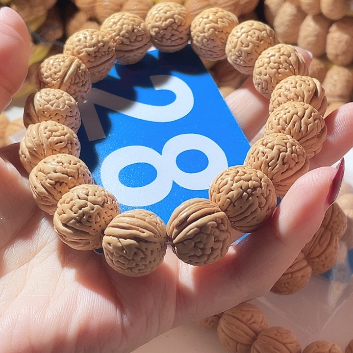 木***虽吊坠桃核桃核手串野生28